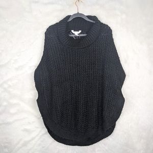 Lauren conrad- black knit poncho